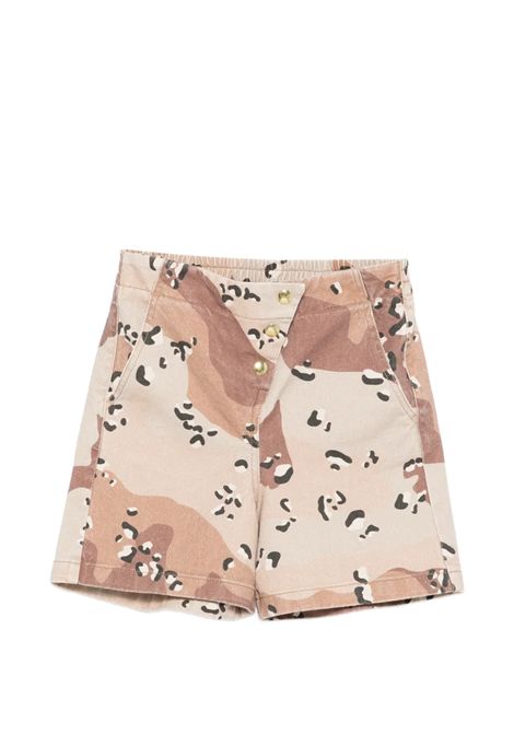 Shorts con stampa camouflage
